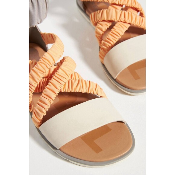 Sorel Ella II Ankle-Strap Leather Sandal Women’s Size 9 Orange Gray - Picture 4 of 14